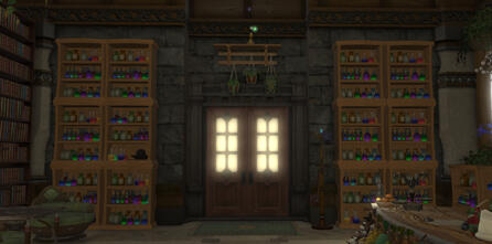 Entrance and merchandise.